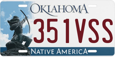 OK license plate 351VSS