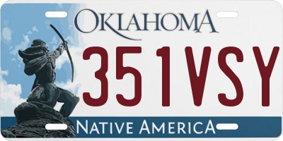 OK license plate 351VSY