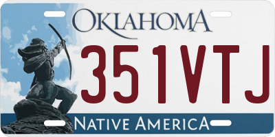 OK license plate 351VTJ