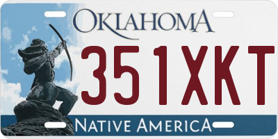 OK license plate 351XKT