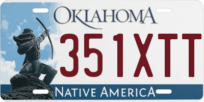 OK license plate 351XTT