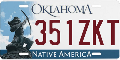 OK license plate 351ZKT