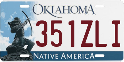 OK license plate 351ZLI