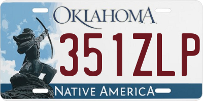 OK license plate 351ZLP