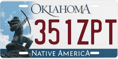OK license plate 351ZPT