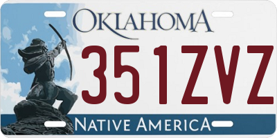 OK license plate 351ZVZ