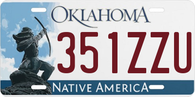 OK license plate 351ZZU