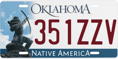OK license plate 351ZZV