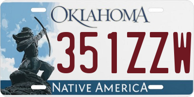 OK license plate 351ZZW