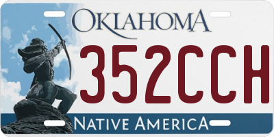 OK license plate 352CCH