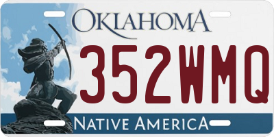 OK license plate 352WMQ