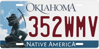 OK license plate 352WMV