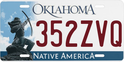 OK license plate 352ZVQ