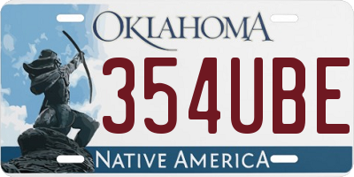 OK license plate 354UBE