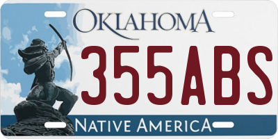 OK license plate 355ABS