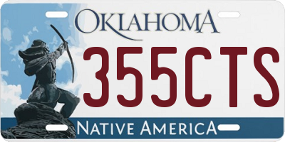 OK license plate 355CTS