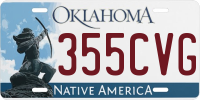OK license plate 355CVG