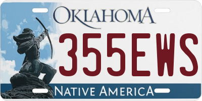 OK license plate 355EWS