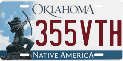 OK license plate 355VTH