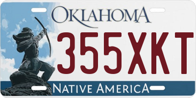 OK license plate 355XKT