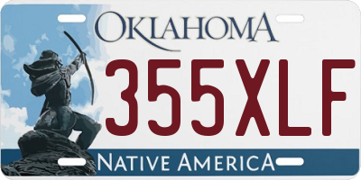 OK license plate 355XLF