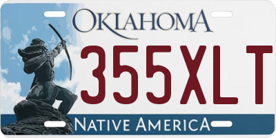 OK license plate 355XLT