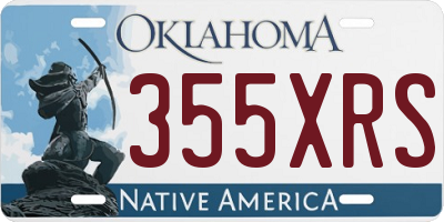 OK license plate 355XRS