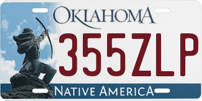 OK license plate 355ZLP