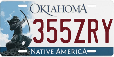 OK license plate 355ZRY