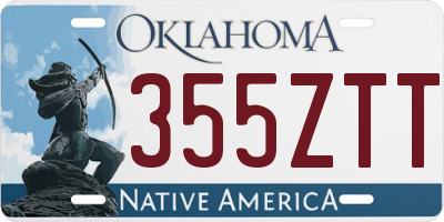 OK license plate 355ZTT