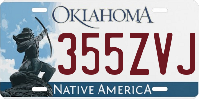 OK license plate 355ZVJ