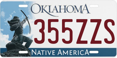 OK license plate 355ZZS