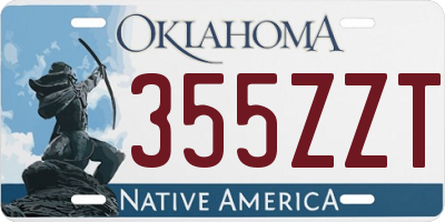 OK license plate 355ZZT