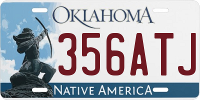 OK license plate 356ATJ
