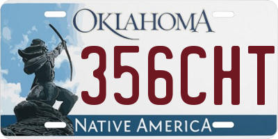 OK license plate 356CHT