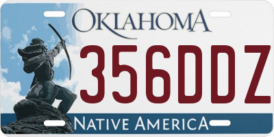 OK license plate 356DDZ