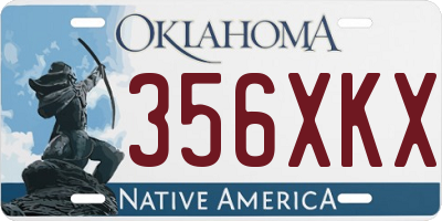 OK license plate 356XKX