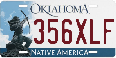 OK license plate 356XLF