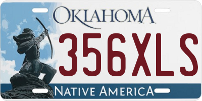OK license plate 356XLS
