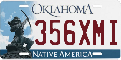 OK license plate 356XMI