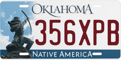 OK license plate 356XPB
