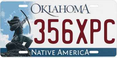 OK license plate 356XPC