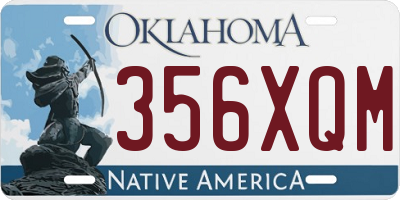 OK license plate 356XQM