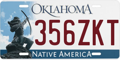 OK license plate 356ZKT