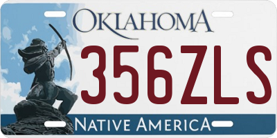 OK license plate 356ZLS