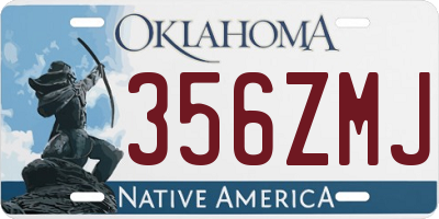 OK license plate 356ZMJ