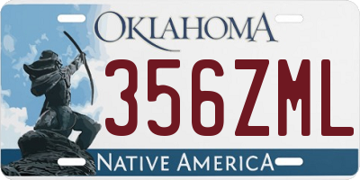 OK license plate 356ZML
