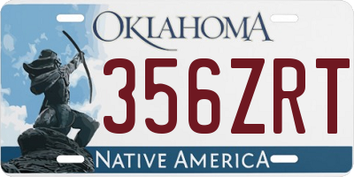 OK license plate 356ZRT