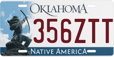 OK license plate 356ZTT