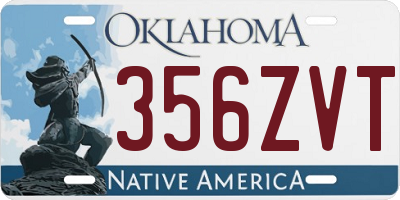 OK license plate 356ZVT